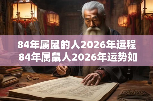 84年属鼠的人2026年运程 84年属鼠人2026年运势如何 84年属鼠的人2026年运程 84年属鼠人2026年运势如何
