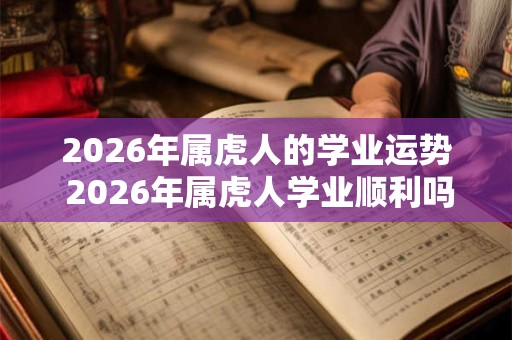 2026年属虎人的学业运势 2026年属虎人学业顺利吗 2026年属虎人的学业运势 2026年属虎人学业顺利吗