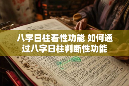 八字日柱看性功能 如何通过八字日柱判断性功能 八字日柱看性功能 如何通过八字日柱判断性功能