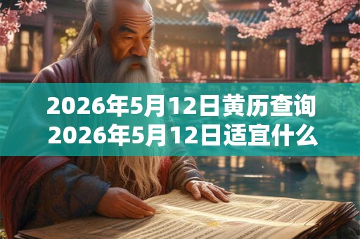 2026年5月12日黄历查询 2026年5月12日适宜什么事