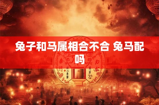 兔子和马属相合不合 兔马配吗