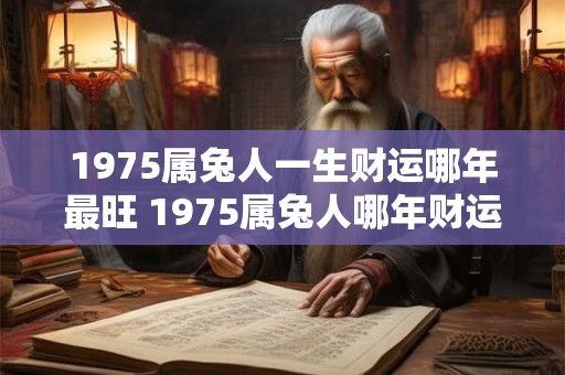 1975属兔人一生财运哪年最旺 1975属兔人哪年财运最旺 1975属兔人一生财运哪年最旺 1975属兔人哪年财运最旺