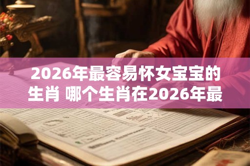 2026年最容易怀女宝宝的生肖 哪个生肖在2026年最容易怀女宝宝