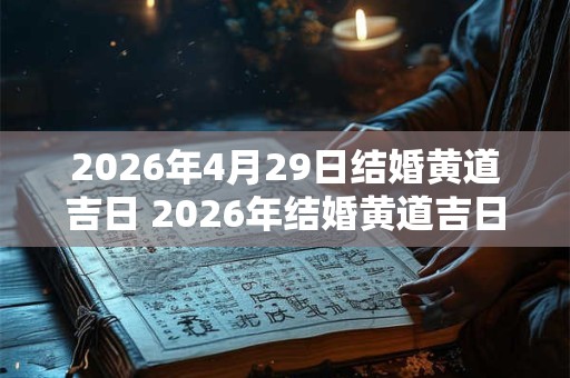 2026年4月29日结婚黄道吉日 2026年结婚黄道吉日是4月29日吗 2026年4月29日结婚黄道吉日 2026年结婚黄道吉日是4月29日吗