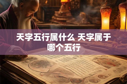 天字五行属什么 天字属于哪个五行 天字五行属什么 天字属于哪个五行