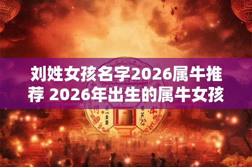 刘姓女孩名字2026属牛推荐 2026年出生的属牛女孩有哪些推荐的刘姓名字