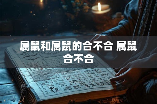 属鼠和属鼠的合不合 属鼠合不合