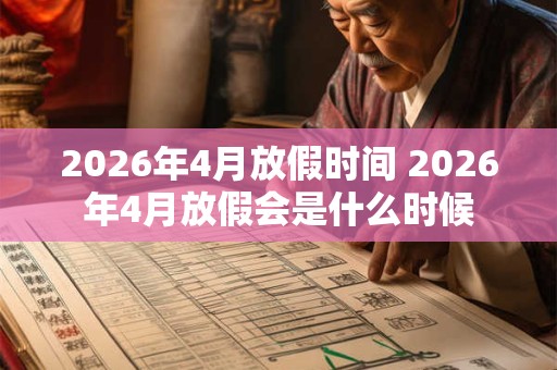 2026年4月放假时间 2026年4月放假会是什么时候