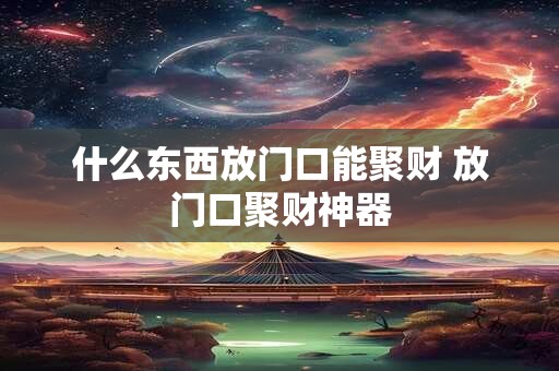 什么东西放门口能聚财 放门口聚财神器