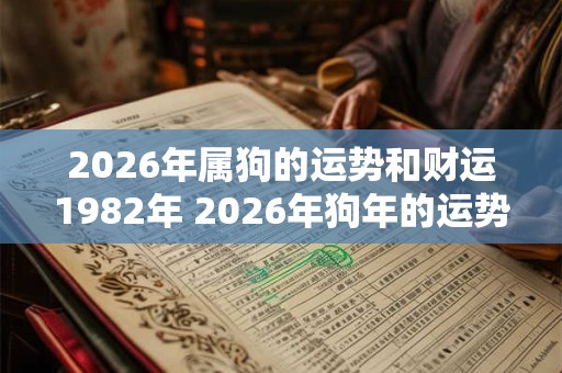 2026年属狗的运势和财运1982年 2026年狗年的运势和1982年的财运如何