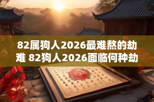 82属狗人2026最难熬的劫难 82狗人2026面临何种劫难 82属狗人2026最难熬的劫难 82狗人2026面临何种劫难