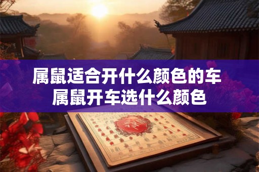 属鼠适合开什么颜色的车 属鼠开车选什么颜色