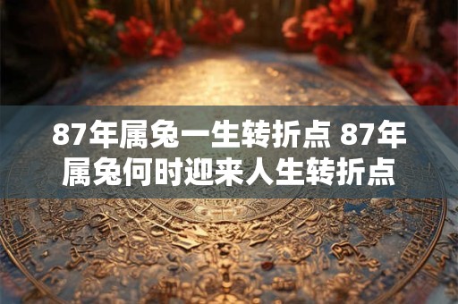 87年属兔一生转折点 87年属兔何时迎来人生转折点