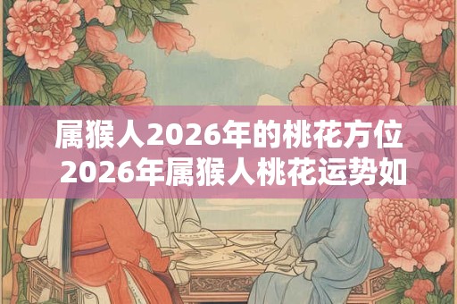 属猴人2026年的桃花方位 2026年属猴人桃花运势如何 属猴人2026年的桃花方位 2026年属猴人桃花运势如何