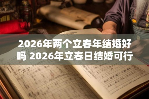2026年两个立春年结婚好吗 2026年立春日结婚可行吗