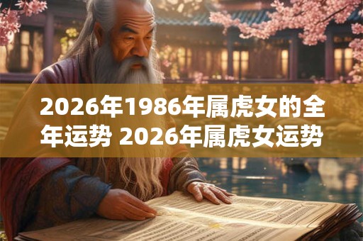 2026年1986年属虎女的全年运势 2026年属虎女运势如何 2026年1986年属虎女的全年运势 2026年属虎女运势如何