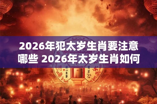 2026年犯太岁生肖要注意哪些 2026年太岁生肖如何化险为夷 2026年犯太岁生肖要注意哪些 2026年太岁生肖如何化险为夷