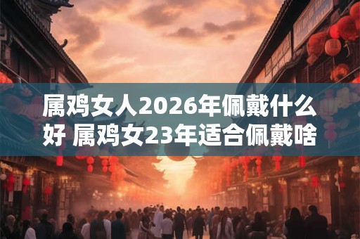 属鸡女人2026年佩戴什么好 属鸡女23年适合佩戴啥 属鸡女人2026年佩戴什么好 属鸡女23年适合佩戴啥