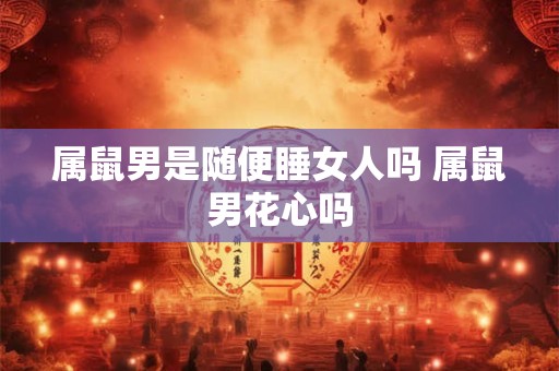 属鼠男是随便睡女人吗 属鼠男花心吗