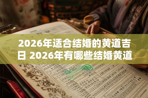 2026年适合结婚的黄道吉日 2026年有哪些结婚黄道吉日 2026年适合结婚的黄道吉日 2026年有哪些结婚黄道吉日