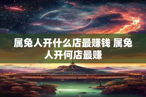 属兔人开什么店最赚钱 属兔人开何店最赚