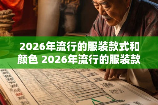 2026年流行的服装款式和颜色 2026年流行的服装款式和颜色是什么