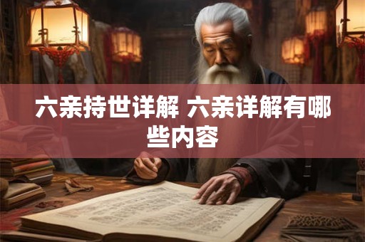 六亲持世详解 六亲详解有哪些内容