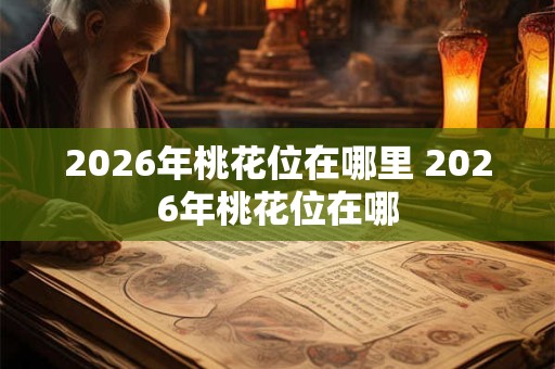 2026年桃花位在哪里 2026年桃花位在哪