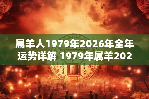 属羊人1979年2026年全年运势详解 1979年属羊2026年运势如何