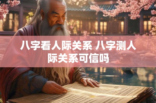 八字看人际关系 八字测人际关系可信吗 八字看人际关系 八字测人际关系可信吗