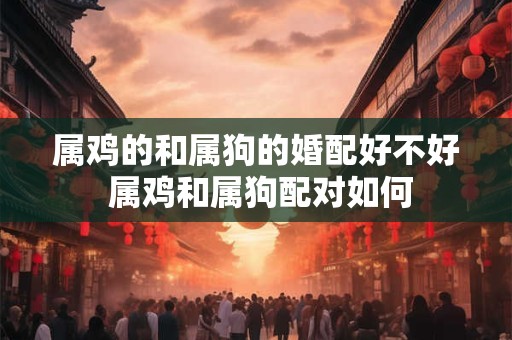 属鸡的和属狗的婚配好不好 属鸡和属狗配对如何