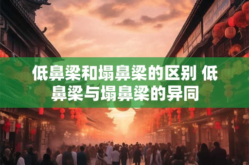 低鼻梁和塌鼻梁的区别 低鼻梁与塌鼻梁的异同 低鼻梁和塌鼻梁的区别 低鼻梁与塌鼻梁的异同