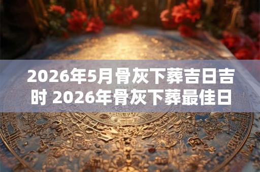 2026年5月骨灰下葬吉日吉时 2026年骨灰下葬最佳日时是何时 2026年5月骨灰下葬吉日吉时 2026年骨灰下葬最佳日时是何时