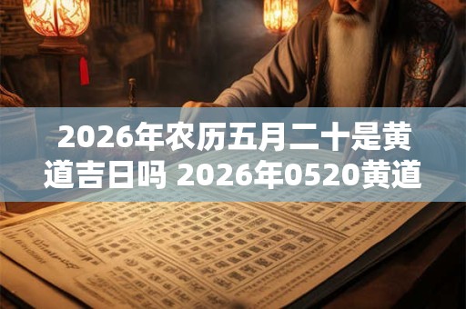 2026年农历五月二十是黄道吉日吗 2026年0520黄道吉日吗 2026年农历五月二十是黄道吉日吗 2026年0520黄道吉日吗