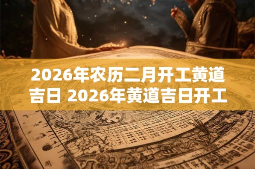 2026年农历二月开工黄道吉日 2026年黄道吉日开工吗