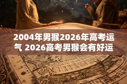 2004年男猴2026年高考运气 2026高考男猴会有好运吗
