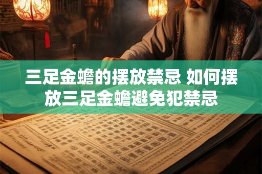 三足金蟾的摆放禁忌 如何摆放三足金蟾避免犯禁忌