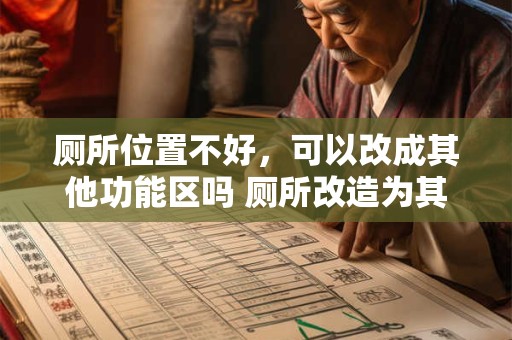 厕所位置不好，可以改成其他功能区吗 厕所改造为其他区域可行吗