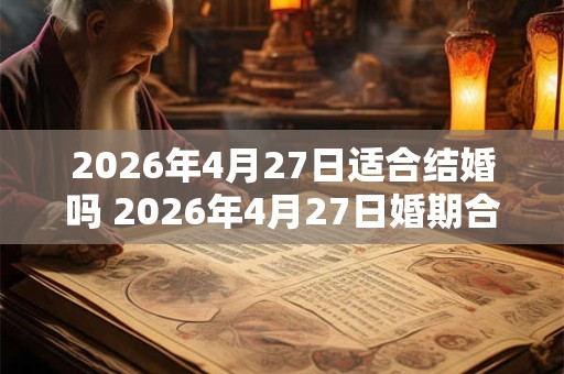 2026年4月27日适合结婚吗 2026年4月27日婚期合适吗