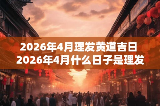 2026年4月理发黄道吉日 2026年4月什么日子是理发黄道吉日 2026年4月理发黄道吉日 2026年4月什么日子是理发黄道吉日
