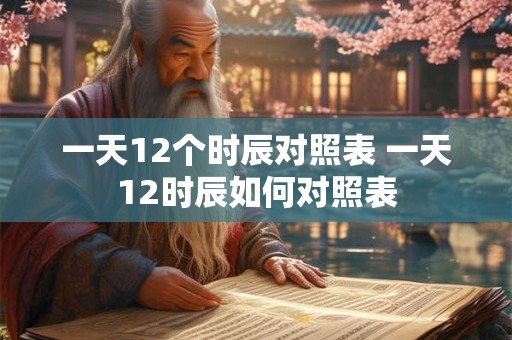 一天12个时辰对照表 一天12时辰如何对照表 一天12个时辰对照表 一天12时辰如何对照表