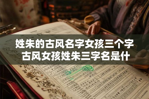 姓朱的古风名字女孩三个字 古风女孩姓朱三字名是什么