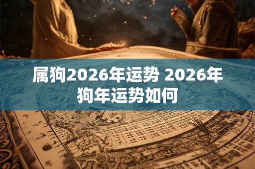 属狗2026年运势 2026年狗年运势如何 属狗2026年运势 2026年狗年运势如何
