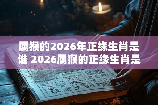 属猴的2026年正缘生肖是谁 2026属猴的正缘生肖是谁 属猴的2026年正缘生肖是谁 2026属猴的正缘生肖是谁