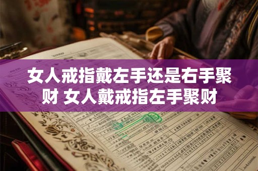 女人戒指戴左手还是右手聚财 女人戴戒指左手聚财 女人戒指戴左手还是右手聚财 女人戴戒指左手聚财