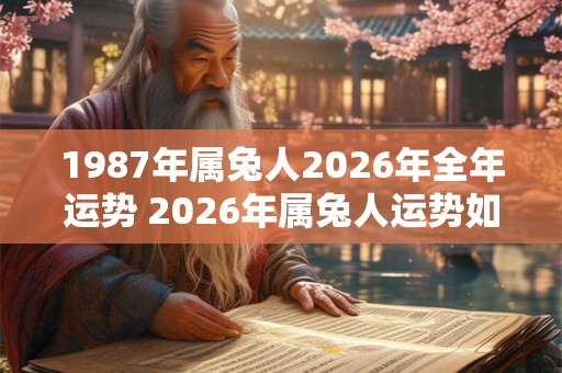 1987年属兔人2026年全年运势 2026年属兔人运势如何 1987年属兔人2026年全年运势 2026年属兔人运势如何