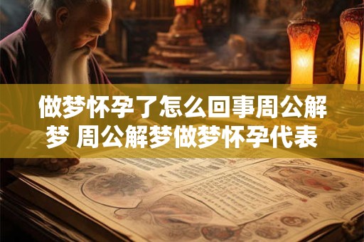 做梦怀孕了怎么回事周公解梦 周公解梦做梦怀孕代表什么