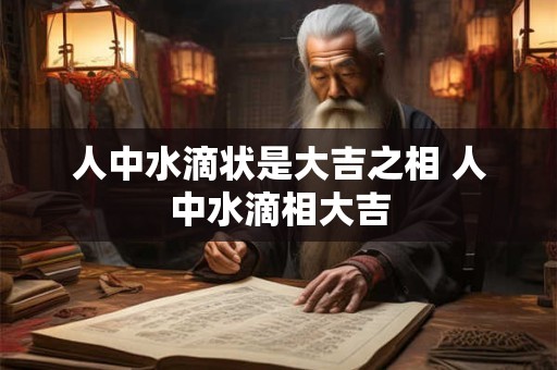 人中水滴状是大吉之相 人中水滴相大吉