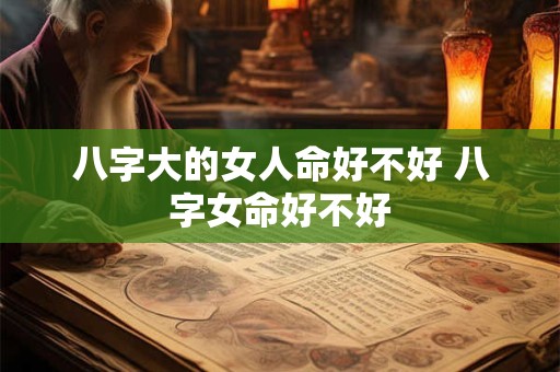 八字大的女人命好不好 八字女命好不好