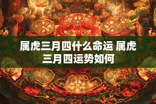 属虎三月四什么命运 属虎三月四运势如何